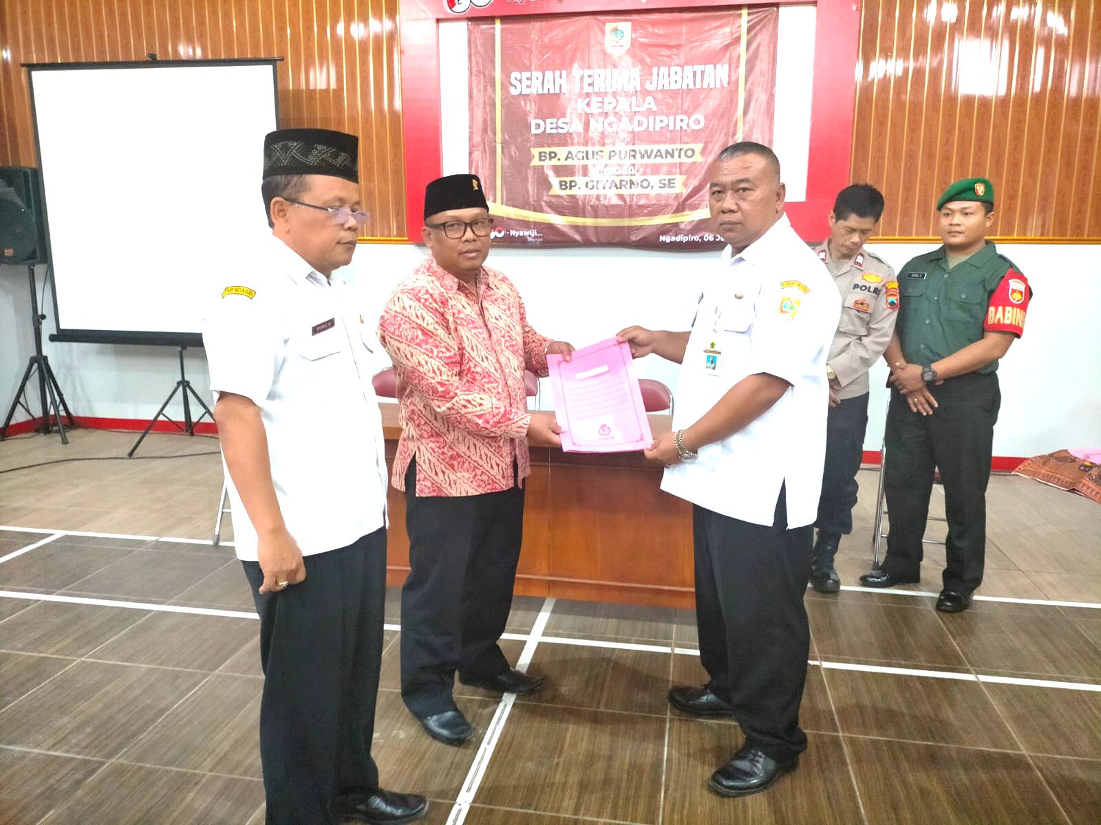 Agus Purwanto sebagai kepala desa ngadipiro resmi mengundurkan diri