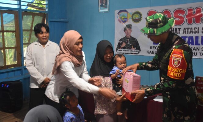 
					Bukan Sekadar Bedah Desa, TNI “Kepung” Stunting di Talusi