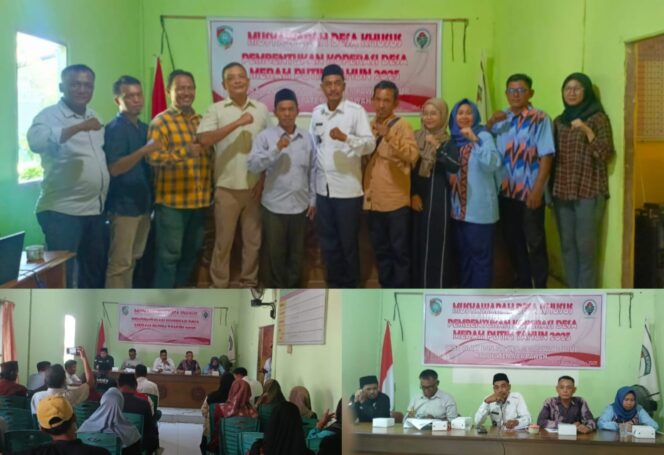 
					Suasana Musyawarah Desa Khusus (Musdessus) di Desa Parit Banjar, Mempawah, yang menghasilkan pembentukan Koperasi Merah Putih pada Rabu, 21 Mei 2025.
