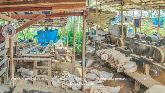 
					Police Line Tak Gentarkan Penambang Emas Ilegal Halmahera Selatan