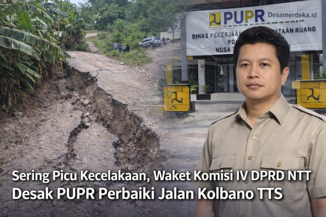 
					Kondisi jalan trans selatan Kolbano kabupaten Timor Tengah Selatan-NTT