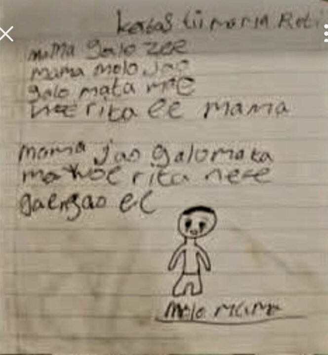 
					Surat yang di tulis tangan oleh Korban, (gambar istimewa)