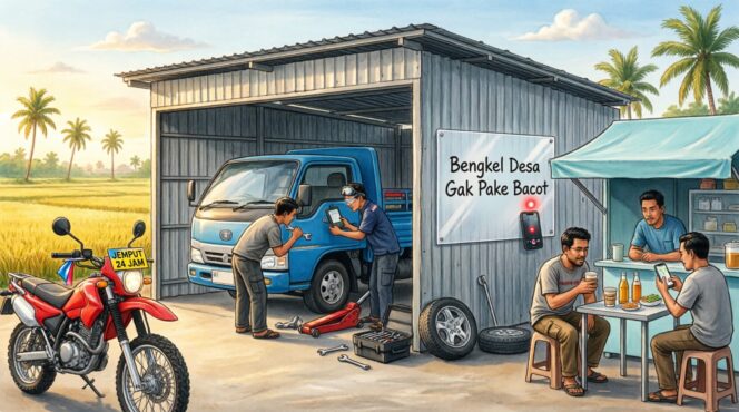 
					Strategi Bengkel Desa: Cuan Melimpah di Jalur Lintas Provinsi
