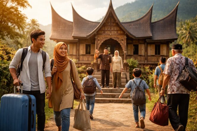 
					Suasana pulang kampung