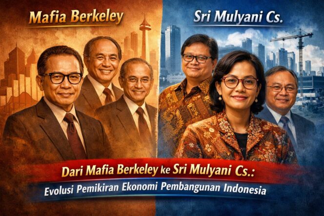 
					Dari Mafia Berkeley ke Sri Mulyani Cs.: Evolusi Pemikiran Ekonomi Pembangunan Indonesia