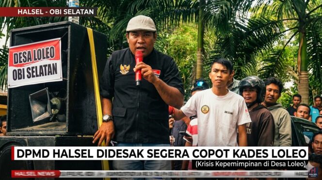 
					Kades Loleo Menghilang, Warga Geruduk DPMD Halmahera Selatan