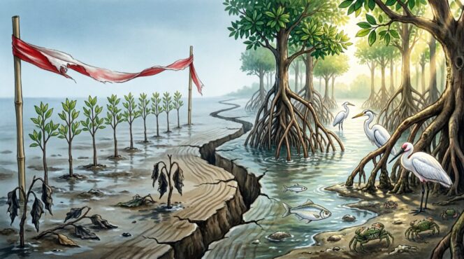 
					Menanam hanyalah 10%. 90% sisanya adalah merawat apa yang tak terlihat di hari pertama.