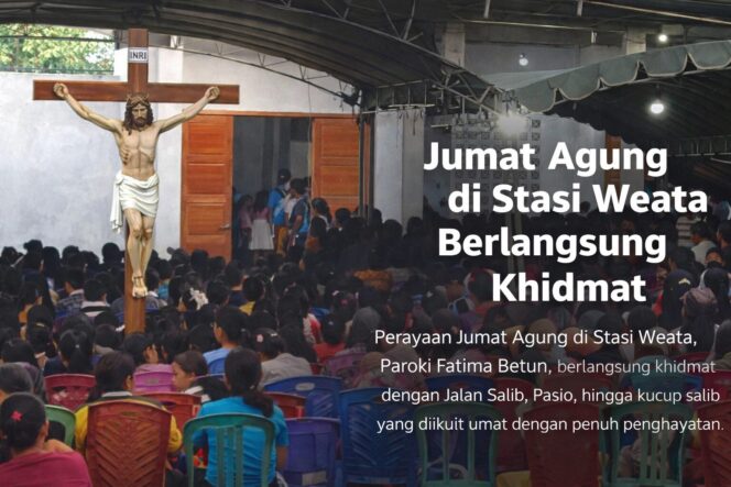 
					Momen Prosesi Kucup salib atau Penghormatan akan salib Yesus