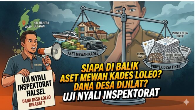 
					“Uji Nyali” Inspektorat Halsel: Di Balik Aset Mewah Kades Loleo dan Aroma Proyek Fiktif yang Menyengat
