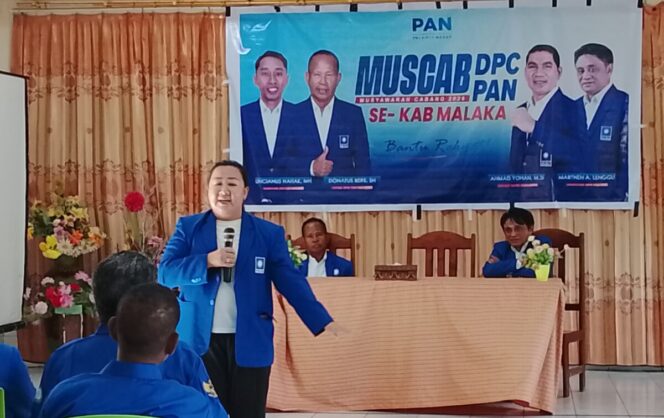 
					Sambutan Jen Natalia Suryanto di hadapan pengurus DPC dan DPD PAN Malaka, (istimewa)