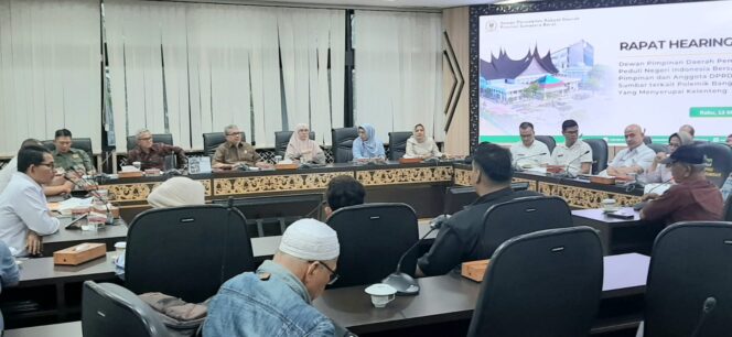 
					DPRD Sumbar Terima Aspirasi Masyarakat Mandeh Kab. Pesisir Selatan Terkait Pembangunan Bangunan Menyerupai Kelenteng