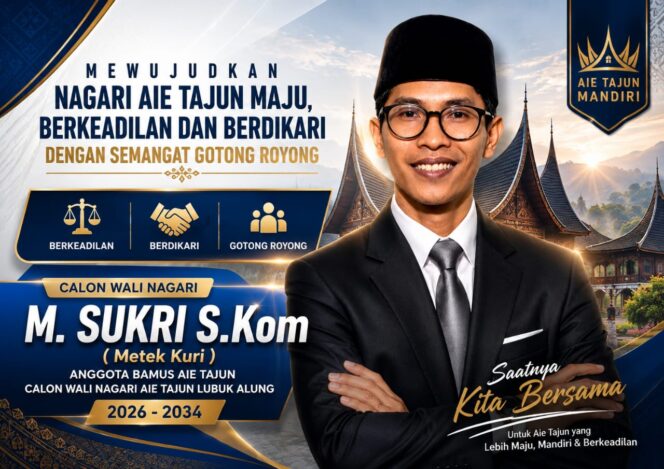 
					M. Sukri Siap Bawa Perubahan di Nagari Aie Tajun