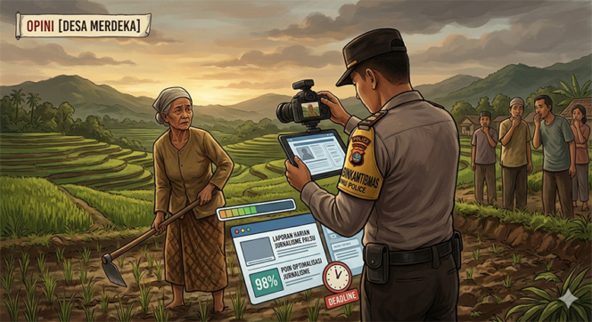 
					Jurnalisme Laporan ala Bhabin di Desa: Membunuh Karakter Polisi