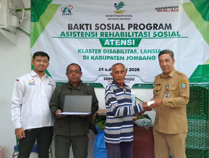 
					Dinsos Jombang Salurkan Bantuan ATENSI 2026 kepada 34 Penerima Manfaat untuk Kembangkan Usaha