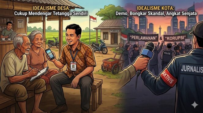 
					Menjaga “Nyawa” Desa: Membumikan Idealisme Lewat Pena Jurnalis Desa