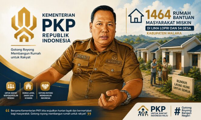 
					Momen Wakil Bupati Malaka Hendrik Melki Simu, memberikan pernyataan terkait bantuan rumah miskin di wilayah kabupaten Malaka, (foto istimewa)