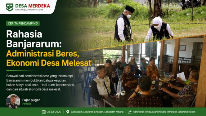 
					Ekonomi Desa Banjararum: RPJM Desa Banjararum dibedah bersama tim Klinik APBDESA Kec.Singosari untuk menemukan sikronisasi dengan 8 prioritas nasional
