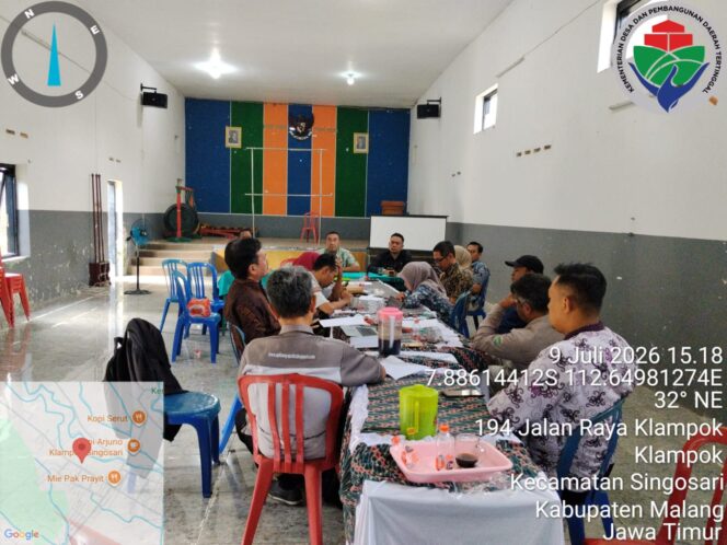 
					Klinik APBDESA Kec.Singosari sedang koordinasi taktis bersama Desa Klampok
