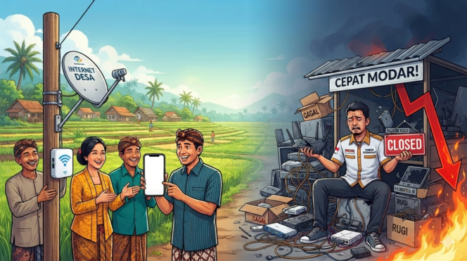 
					Proyek Internet Desa: Ladang Cuan Vendor, Perangkat Cepat Modar