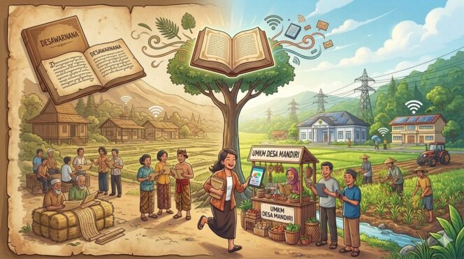 
					Desawarnana Bukti Literasi Berpusat pada Desa Sejak Majapahit