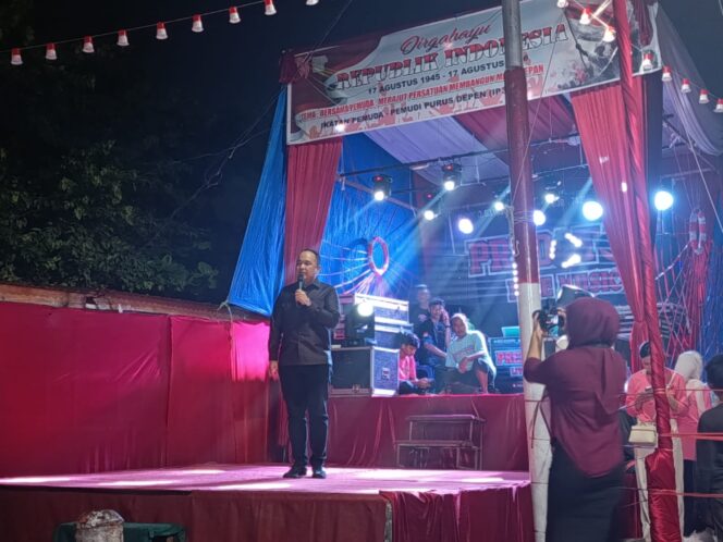 
					Nanda Satria Hadiri Malam Puncak HUT RI di Purus