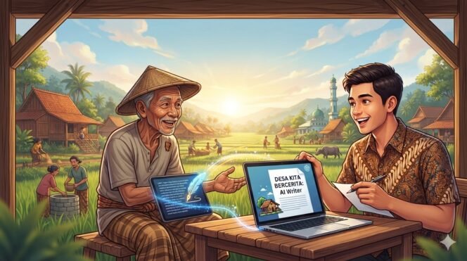 
					Cara Mudah Bikin Tulisan Desa yang Hidup, dengan AI