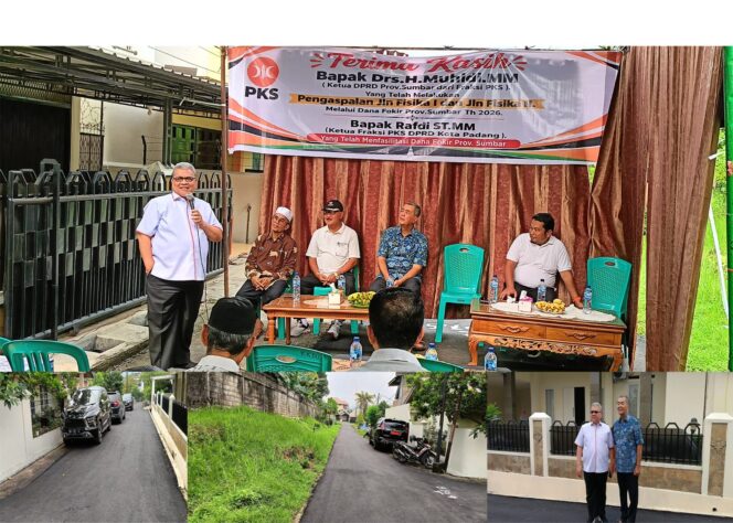 
					Jalan Fisika I dan II Limau Manis Selatan Kini Lebih Mulus, Warga Ucapkan Terima Kasih ke Ketua DPRD Sumbar Muhidi
